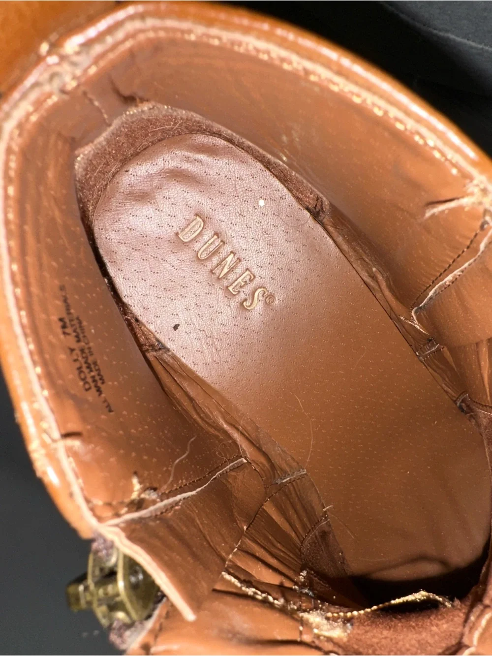 Dollcake Tan Brown Ankle Booties with‎ Side Zip